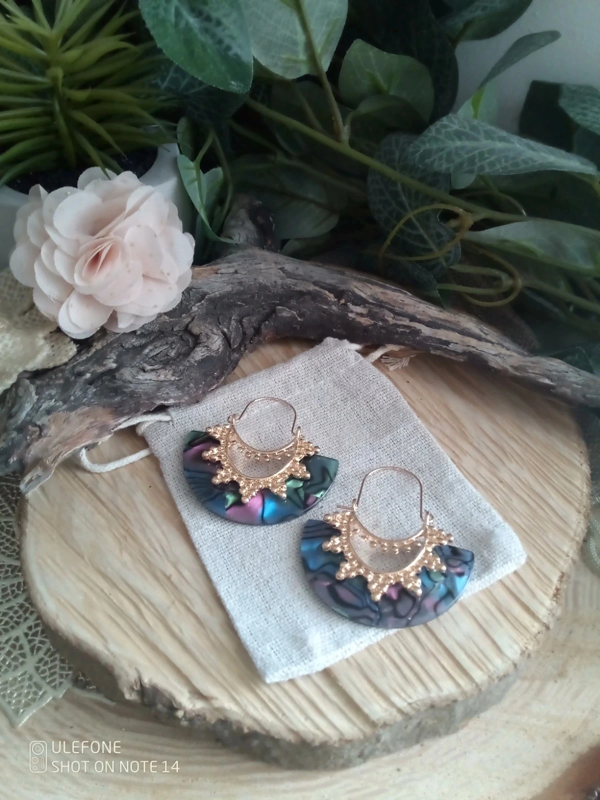 Pendientes orientales de abalorios – photo 2